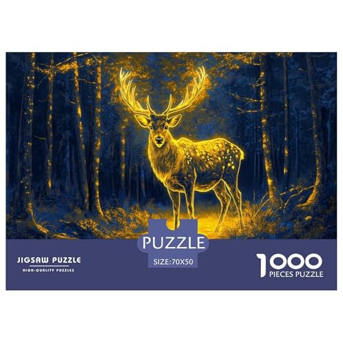 Hirsch Puzzle 1000-teilige Schwer Puzzle Spielzeug Pädagogisches Spiel Impossible Herausforderung Spielzeug Für Erwachsene Und Kinder Ab 14 Jahren 70x50cm/1000pcs Hirsch Puzzle 1000-teilige Schwer Puzzle Spielzeug Pädagogisches Spiel Impossible Herausforderung Spielzeug Für Erwachsene Und Kinder Ab 14 Jahren 70x50cm/1000pcs von JLZBXCUER