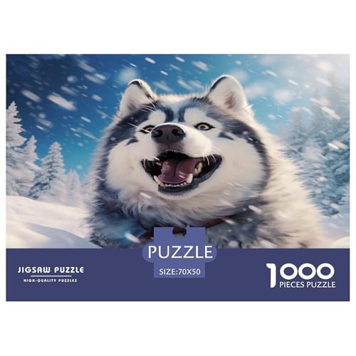 Husky Puzzle 1000 Teile Schwer Puzzle Spielzeug Pädagogisches Spiel Impossible Herausforderungsspielzeug Für Erwachsene Und Kinder Ab 14 Jahren 70x50cm/1000pcs Husky Puzzle 1000 Teile Schwer Puzzle Spielzeug Pädagogisches Spiel Impossible Herausforderungsspielzeug Für Erwachsene Und Kinder Ab 14 Jahren 70x50cm/1000pcs von JLZBXCUER