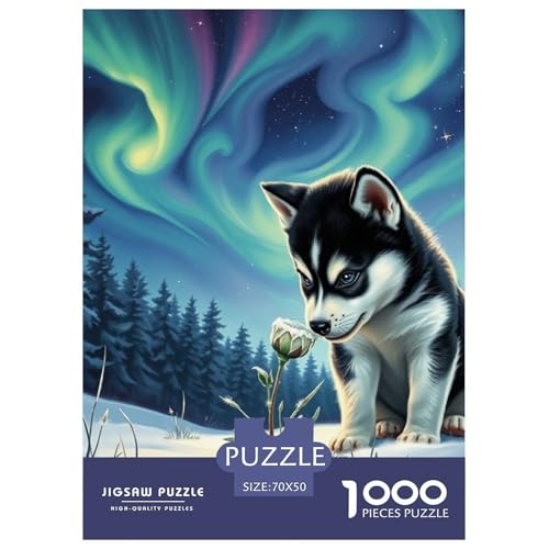 Husky Puzzles 1000 Teile Schwer Puzzle Spielzeug Lernspiel Impossible Hund Herausforderungsspielzeug Für Erwachsene Und Kinder Ab 12 Jahren 70x50cm/1000pcs Husky Puzzles 1000 Teile Schwer Puzzle Spielzeug Lernspiel Impossible Hund Herausforderungsspielzeug Für Erwachsene Und Kinder Ab 12 Jahren 70x50cm/1000pcs von JLZBXCUER