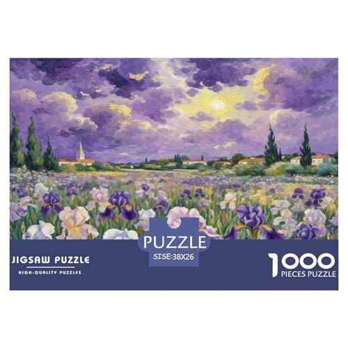 Iris Puzzle 1000-teilige Schwer Puzzle Spielzeug Lernspiel Impossible Herausforderungsspielzeug Für Erwachsene Kinder 38x26cm/1000pcs von JLZBXCUER
