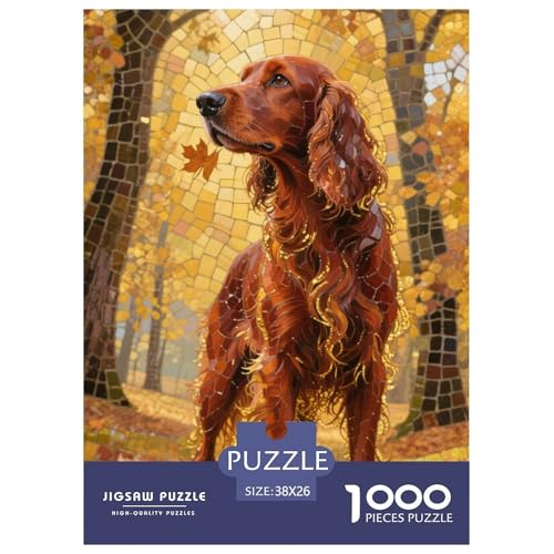 Irischer Setter Puzzle 1000 Teile Schwer Puzzle Spielzeug Lernspiel Impossible Herausforderungsspielzeug Für Erwachsene Kinder 38x26cm/1000pcs Irischer Setter Puzzle 1000 Teile Schwer Puzzle Spielzeug Lernspiel Impossible Herausforderungsspielzeug Für Erwachsene Kinder 38x26cm/1000pcs von JLZBXCUER