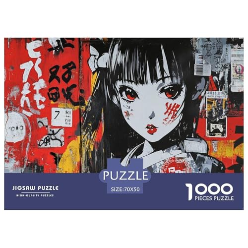 Japanische Graffiti Puzzle 1000 Teile Schwer Puzzle Spielzeug Pädagogisches Spiel Impossible Herausforderungsspielzeug Für Erwachsene Und Kinder in Bewährter 70x50cm/1000pcs Japanische Graffiti Puzzle 1000 Teile Schwer Puzzle Spielzeug Pädagogisches Spiel Impossible Herausforderungsspielzeug Für Erwachsene Und Kinder in Bewährter 70x50cm/1000pcs von JLZBXCUER