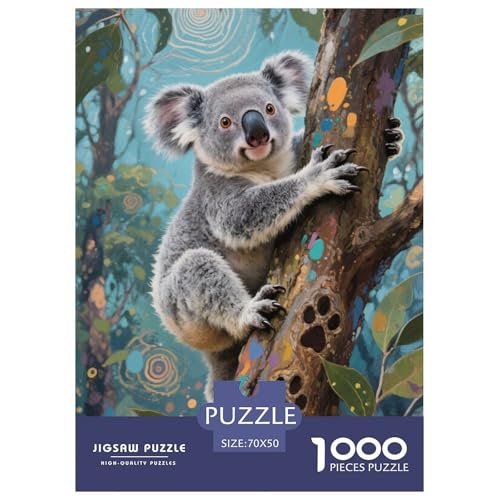 Koala Puzzles 1000-teilige Schwer Puzzle Spielzeug Lernspiel Impossible Herausforderungsspielzeug Für Erwachsene Kinder 70x50cm/1000pcs von JLZBXCUER