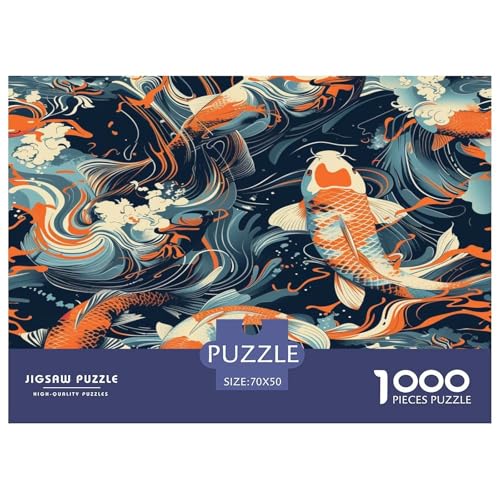 Koi Karpe Puzzles 1000 Teile Schwer Puzzle Spielzeug Pädagogisches Spiel Impossible Herausforderung Spielzeug Für Erwachsene Und Kinder Ab 14 Jahren 70x50cm/1000pcs Koi Karpe Puzzles 1000 Teile Schwer Puzzle Spielzeug Pädagogisches Spiel Impossible Herausforderung Spielzeug Für Erwachsene Und Kinder Ab 14 Jahren 70x50cm/1000pcs von JLZBXCUER
