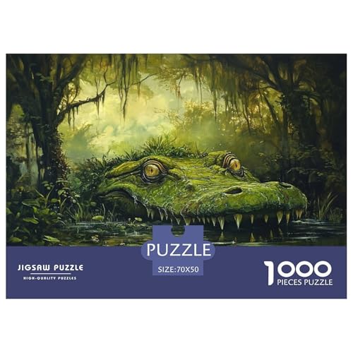 Krokodil Puzzle 1000 Teile Schwer Puzzle Spielzeug Lernspiel Impossible Herausforderungsspielzeug Für Erwachsene Und Kinder Ab 14 Jahren 70x50cm/1000pcs Krokodil Puzzle 1000 Teile Schwer Puzzle Spielzeug Lernspiel Impossible Herausforderungsspielzeug Für Erwachsene Und Kinder Ab 14 Jahren 70x50cm/1000pcs von JLZBXCUER