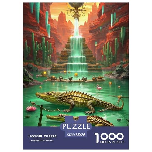 Krokodil Puzzles 1000 Teile Schwer Puzzle Spielzeug Pädagogisches Spiel Impossible Herausforderungsspielzeug Für Erwachsene Kinder 38x26cm/1000pcs Krokodil Puzzles 1000 Teile Schwer Puzzle Spielzeug Pädagogisches Spiel Impossible Herausforderungsspielzeug Für Erwachsene Kinder 38x26cm/1000pcs von JLZBXCUER