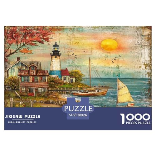 Küstenleuchtturm Puzzle 1000-teilige Schwer Puzzle Spielzeug Lernspiel Impossible Herausforderungsspielzeug Für Erwachsene Und Kinder Ab 14 Jahren 38x26cm/1000pcs Küstenleuchtturm Puzzle 1000-teilige Schwer Puzzle Spielzeug Lernspiel Impossible Herausforderungsspielzeug Für Erwachsene Und Kinder Ab 14 Jahren 38x26cm/1000pcs von JLZBXCUER