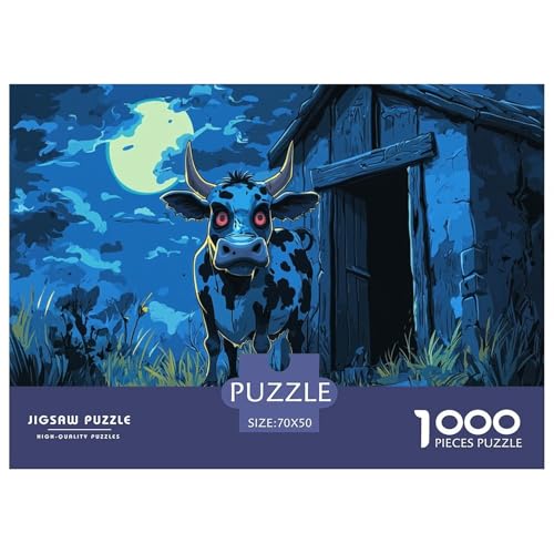 Kuh Puzzles 1000 Teile Schwer Puzzle Spielzeug Lernspiel Impossible Herausforderungsspielzeug Für Erwachsene Und Kinder in Bewährter 70x50cm/1000pcs Kuh Puzzles 1000 Teile Schwer Puzzle Spielzeug Lernspiel Impossible Herausforderungsspielzeug Für Erwachsene Und Kinder in Bewährter 70x50cm/1000pcs von JLZBXCUER