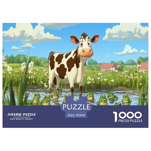 Kuh Puzzles 1000 Teile Schwer Puzzle Spielzeug Pädagogisches Spiel Impossible Herausforderung Spielzeug Für Erwachsene Und Kinder in Bewährter 70x50cm/1000pcs Kuh Puzzles 1000 Teile Schwer Puzzle Spielzeug Pädagogisches Spiel Impossible Herausforderung Spielzeug Für Erwachsene Und Kinder in Bewährter 70x50cm/1000pcs von JLZBXCUER