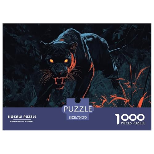 Leopard Puzzle 1000 Teile Schwer Puzzle Spielzeug Pädagogisches Spiel Impossible Herausforderungsspielzeug Für Erwachsene Kinder 70x50cm/1000pcs Leopard Puzzle 1000 Teile Schwer Puzzle Spielzeug Pädagogisches Spiel Impossible Herausforderungsspielzeug Für Erwachsene Kinder 70x50cm/1000pcs von JLZBXCUER