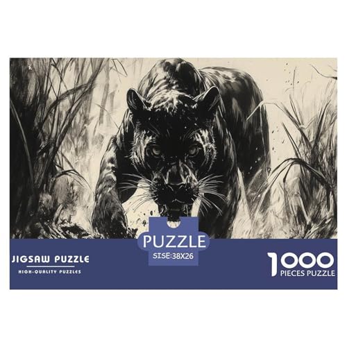Leopard Puzzle 1000-teilige Schwer Puzzle Spielzeug Pädagogisches Spiel Impossible Herausforderung Spielzeug Für Erwachsene Und Kinder in Bewährter 38x26cm/1000pcs Leopard Puzzle 1000-teilige Schwer Puzzle Spielzeug Pädagogisches Spiel Impossible Herausforderung Spielzeug Für Erwachsene Und Kinder in Bewährter 38x26cm/1000pcs von JLZBXCUER