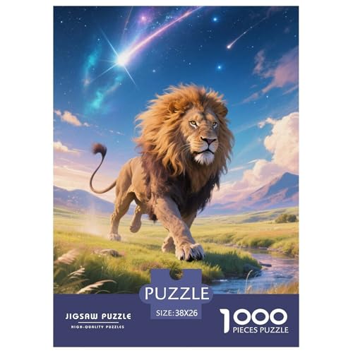 Löwen Puzzle 1000 Teile Schwer Puzzle Spielzeug Lernspiel Impossible Herausforderung Spielzeug Für Erwachsene Kinder 38x26cm/1000pcs Löwen Puzzle 1000 Teile Schwer Puzzle Spielzeug Lernspiel Impossible Herausforderung Spielzeug Für Erwachsene Kinder 38x26cm/1000pcs von JLZBXCUER