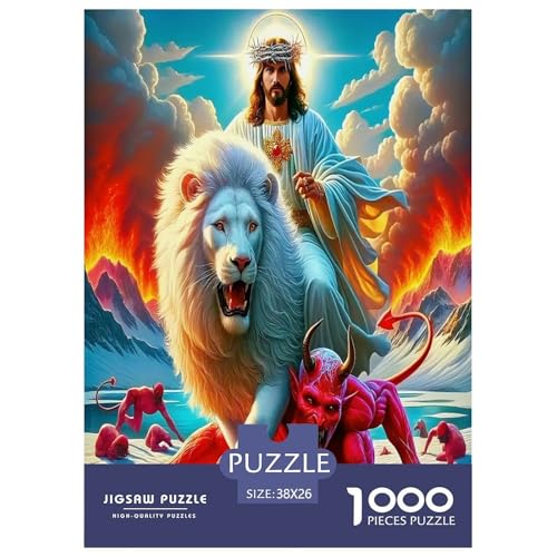 Löwen Puzzle 1000 Teile Schwer Puzzle Spielzeug Lernspiel Impossible Herausforderung Spielzeug Für Erwachsene Kinder 38x26cm/1000pcs Löwen Puzzle 1000 Teile Schwer Puzzle Spielzeug Lernspiel Impossible Herausforderung Spielzeug Für Erwachsene Kinder 38x26cm/1000pcs von JLZBXCUER