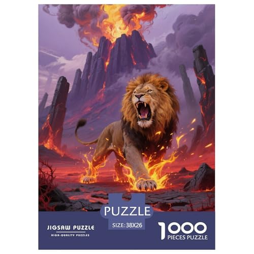 Löwen Puzzle 1000 Teile Schwer Puzzle Spielzeug Lernspiel Impossible Herausforderungsspielzeug Für Erwachsene Und Kinder Ab 14 Jahren 38x26cm/1000pcs Löwen Puzzle 1000 Teile Schwer Puzzle Spielzeug Lernspiel Impossible Herausforderungsspielzeug Für Erwachsene Und Kinder Ab 14 Jahren 38x26cm/1000pcs von JLZBXCUER