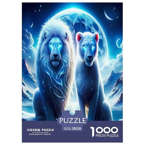 Löwen Puzzle 1000 Teile Schwer Puzzle Spielzeug Lernspiel Impossible Herausforderungsspielzeug Für Erwachsene Und Kinder in Bewährter 38x26cm/1000pcs Löwen Puzzle 1000 Teile Schwer Puzzle Spielzeug Lernspiel Impossible Herausforderungsspielzeug Für Erwachsene Und Kinder in Bewährter 38x26cm/1000pcs von JLZBXCUER