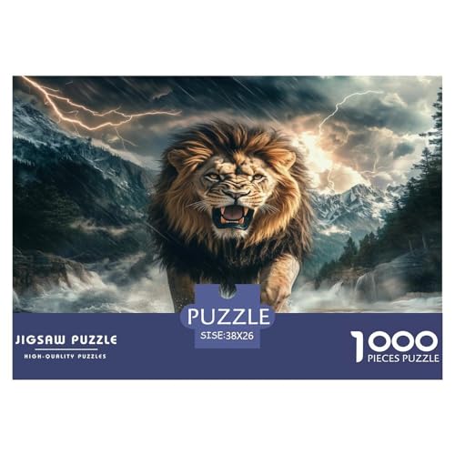Löwen Puzzle 1000 Teile Schwer Puzzle Spielzeug Pädagogisches Spiel Impossible Herausforderungsspielzeug Für Erwachsene Kinder 38x26cm/1000pcs Löwen Puzzle 1000 Teile Schwer Puzzle Spielzeug Pädagogisches Spiel Impossible Herausforderungsspielzeug Für Erwachsene Kinder 38x26cm/1000pcs von JLZBXCUER