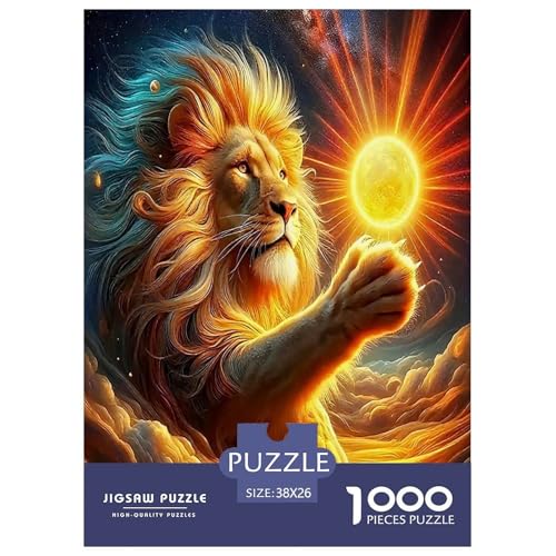 Löwen Puzzle 1000-teilige Schwer Puzzle Spielzeug Lernspiel Impossible Herausforderungsspielzeug Für Erwachsene Und Kinder Ab 14 Jahren 38x26cm/1000pcs Löwen Puzzle 1000-teilige Schwer Puzzle Spielzeug Lernspiel Impossible Herausforderungsspielzeug Für Erwachsene Und Kinder Ab 14 Jahren 38x26cm/1000pcs von JLZBXCUER