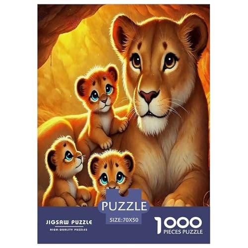 Löwen Puzzles 1000 Teile Schwer Puzzle Spielzeug Lernspiel Impossible Herausforderung Spielzeug Für Erwachsene Und Kinder Ab 14 Jahren 70x50cm/1000pcs Löwen Puzzles 1000 Teile Schwer Puzzle Spielzeug Lernspiel Impossible Herausforderung Spielzeug Für Erwachsene Und Kinder Ab 14 Jahren 70x50cm/1000pcs von JLZBXCUER
