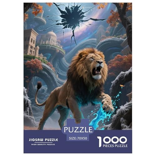 Löwen Puzzles 1000 Teile Schwer Puzzle Spielzeug Lernspiel Impossible Herausforderungsspielzeug Für Erwachsene Und Kinder Ab 12 Jahren 70x50cm/1000pcs Löwen Puzzles 1000 Teile Schwer Puzzle Spielzeug Lernspiel Impossible Herausforderungsspielzeug Für Erwachsene Und Kinder Ab 12 Jahren 70x50cm/1000pcs von JLZBXCUER