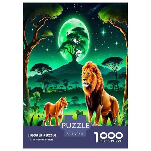 Löwen Puzzles 1000 Teile Schwer Puzzle Spielzeug Pädagogisches Spiel Impossible Herausforderungsspielzeug Für Erwachsene Kinder 70x50cm/1000pcs Löwen Puzzles 1000 Teile Schwer Puzzle Spielzeug Pädagogisches Spiel Impossible Herausforderungsspielzeug Für Erwachsene Kinder 70x50cm/1000pcs von JLZBXCUER
