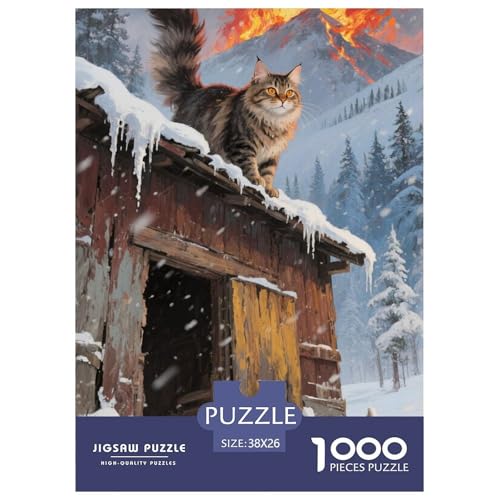 Maine Coon Puzzles 1000 Teile Schwer Puzzle Spielzeug Lernspiel Impossible Herausforderungsspielzeug Für Erwachsene Kinder 38x26cm/1000pcs Maine Coon Puzzles 1000 Teile Schwer Puzzle Spielzeug Lernspiel Impossible Herausforderungsspielzeug Für Erwachsene Kinder 38x26cm/1000pcs von JLZBXCUER