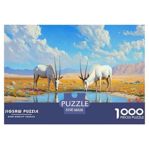 Mongolische Gazelle Puzzle 1000 Teile Schwer Puzzle Spielzeug Lernspiel Impossible Herausforderung Spielzeug Für Erwachsene Und Kinder Ab 12 Jahren 38x26cm/1000pcs Mongolische Gazelle Puzzle 1000 Teile Schwer Puzzle Spielzeug Lernspiel Impossible Herausforderung Spielzeug Für Erwachsene Und Kinder Ab 12 Jahren 38x26cm/1000pcs von JLZBXCUER
