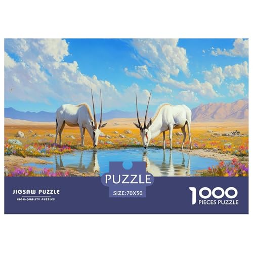 Mongolische Gazelle Puzzle 1000 Teile Schwer Puzzle Spielzeug Pädagogisches Spiel Impossible Herausforderungsspielzeug Für Erwachsene Und Kinder in Bewährter 70x50cm/1000pcs Mongolische Gazelle Puzzle 1000 Teile Schwer Puzzle Spielzeug Pädagogisches Spiel Impossible Herausforderungsspielzeug Für Erwachsene Und Kinder in Bewährter 70x50cm/1000pcs von JLZBXCUER