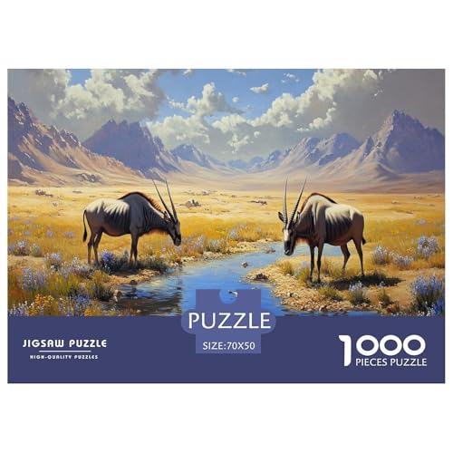 Mongolische Gazelle Puzzles 1000 Teile Schwer Puzzle Spielzeug Lernspiel Impossible Herbst Plateau Herausforderung Spielzeug Für Erwachsene Und Kinder Ab 12 Jahren 70x50cm/1000pcs Mongolische Gazelle Puzzles 1000 Teile Schwer Puzzle Spielzeug Lernspiel Impossible Herbst Plateau Herausforderung Spielzeug Für Erwachsene Und Kinder Ab 12 Jahren 70x50cm/1000pcs von JLZBXCUER