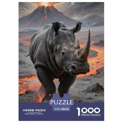 Nashörner Puzzles 1000 Teile Schwer Puzzle Spielzeug Lernspiel Impossible Herausforderungsspielzeug Für Erwachsene Und Kinder Ab 12 Jahren 38x26cm/1000pcs Nashörner Puzzles 1000 Teile Schwer Puzzle Spielzeug Lernspiel Impossible Herausforderungsspielzeug Für Erwachsene Und Kinder Ab 12 Jahren 38x26cm/1000pcs von JLZBXCUER