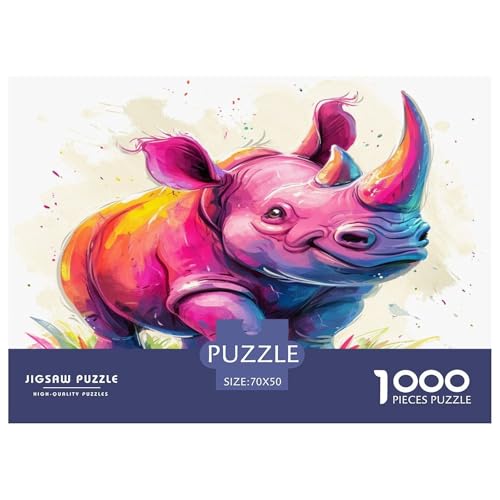 Nashörner Puzzles 1000 Teile Schwer Puzzle Spielzeug Lernspiel Impossible Herausforderungsspielzeug Für Erwachsene Und Kinder Ab 14 Jahren 70x50cm/1000pcs Nashörner Puzzles 1000 Teile Schwer Puzzle Spielzeug Lernspiel Impossible Herausforderungsspielzeug Für Erwachsene Und Kinder Ab 14 Jahren 70x50cm/1000pcs von JLZBXCUER