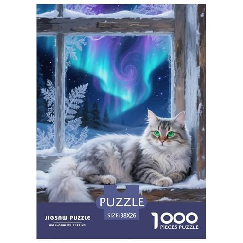Norwegische Waldkatte Puzzles 1000-teilige Schwer Puzzle Spielzeug Lernspiel Impossible Herausforderungsspielzeug Für Erwachsene Kinder 38x26cm/1000pcs Norwegische Waldkatte Puzzles 1000-teilige Schwer Puzzle Spielzeug Lernspiel Impossible Herausforderungsspielzeug Für Erwachsene Kinder 38x26cm/1000pcs von JLZBXCUER