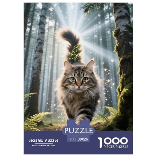 Norwegische Waldkatze Puzzle 1000 Teile Schwer Puzzle Spielzeug Lernspiel Impossible Herausforderungsspielzeug Für Erwachsene Und Kinder in Bewährter 38x26cm/1000pcs Norwegische Waldkatze Puzzle 1000 Teile Schwer Puzzle Spielzeug Lernspiel Impossible Herausforderungsspielzeug Für Erwachsene Und Kinder in Bewährter 38x26cm/1000pcs von JLZBXCUER