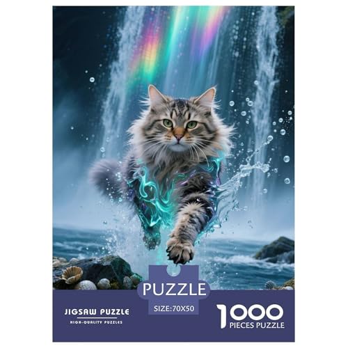 Norwegische Waldkatze Puzzles 1000 Teile Schwer Puzzle Spielzeug Lernspiel Impossible Herausforderungsspielzeug Für Erwachsene Kinder 70x50cm/1000pcs Norwegische Waldkatze Puzzles 1000 Teile Schwer Puzzle Spielzeug Lernspiel Impossible Herausforderungsspielzeug Für Erwachsene Kinder 70x50cm/1000pcs von JLZBXCUER