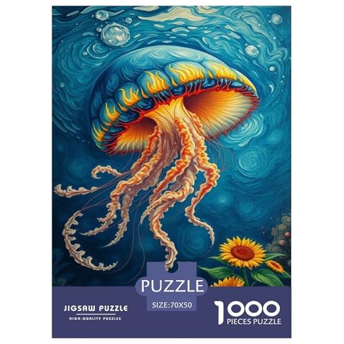 Ölmalerei Jellyfish Puzzles 1000 Teile Schwer Puzzle Spielzeug Lernspiel Impossible Herausforderung Spielzeug Für Erwachsene Und Kinder Ab 14 Jahren 70x50cm/1000pcs Ölmalerei Jellyfish Puzzles 1000 Teile Schwer Puzzle Spielzeug Lernspiel Impossible Herausforderung Spielzeug Für Erwachsene Und Kinder Ab 14 Jahren 70x50cm/1000pcs von JLZBXCUER