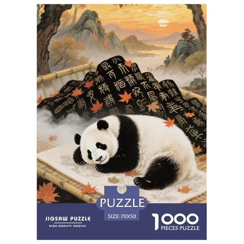 Panda Puzzle 1000-teilige Schwer Puzzle Spielzeug Lernspiel Impossible Herausforderungsspielzeug Für Erwachsene Und Kinder Ab 14 Jahren 70x50cm/1000pcs Panda Puzzle 1000-teilige Schwer Puzzle Spielzeug Lernspiel Impossible Herausforderungsspielzeug Für Erwachsene Und Kinder Ab 14 Jahren 70x50cm/1000pcs von JLZBXCUER