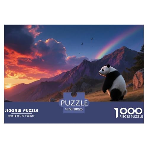 Panda Puzzle 1000-teilige Schwer Puzzle Spielzeug Pädagogisches Spiel Impossible Tier Herausforderungsspielzeug Für Erwachsene Kinder 38x26cm/1000pcs Panda Puzzle 1000-teilige Schwer Puzzle Spielzeug Pädagogisches Spiel Impossible Tier Herausforderungsspielzeug Für Erwachsene Kinder 38x26cm/1000pcs von JLZBXCUER