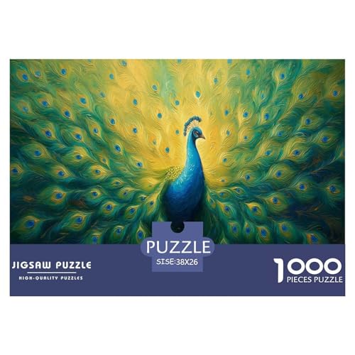 Pfauen Puzzle 1000 Teile Schwer Puzzle Spielzeug Lernspiel Impossible Herausforderung Spielzeug Für Erwachsene Kinder 38x26cm/1000pcs Pfauen Puzzle 1000 Teile Schwer Puzzle Spielzeug Lernspiel Impossible Herausforderung Spielzeug Für Erwachsene Kinder 38x26cm/1000pcs von JLZBXCUER