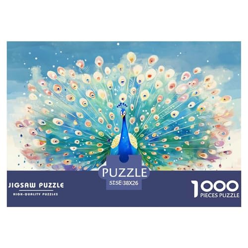 Pfauen Puzzle 1000 Teile Schwer Puzzle Spielzeug Lernspiel Impossible Herausforderungsspielzeug Für Erwachsene Und Kinder in Bewährter 38x26cm/1000pcs Pfauen Puzzle 1000 Teile Schwer Puzzle Spielzeug Lernspiel Impossible Herausforderungsspielzeug Für Erwachsene Und Kinder in Bewährter 38x26cm/1000pcs von JLZBXCUER