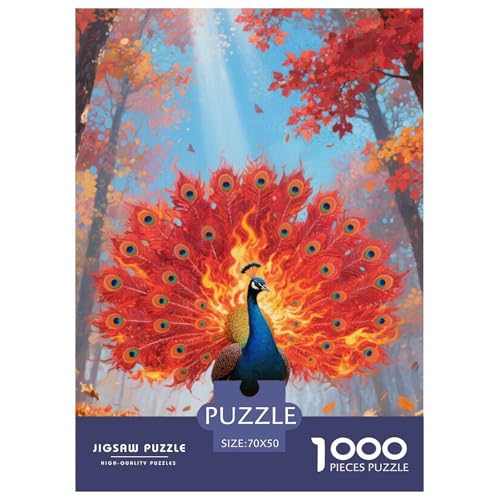 Pfauen Puzzles 1000 Teile Schwer Puzzle Spielzeug Lernspiel Impossible Herausforderungsspielzeug Für Erwachsene Und Kinder Ab 14 Jahren 70x50cm/1000pcs Pfauen Puzzles 1000 Teile Schwer Puzzle Spielzeug Lernspiel Impossible Herausforderungsspielzeug Für Erwachsene Und Kinder Ab 14 Jahren 70x50cm/1000pcs von JLZBXCUER