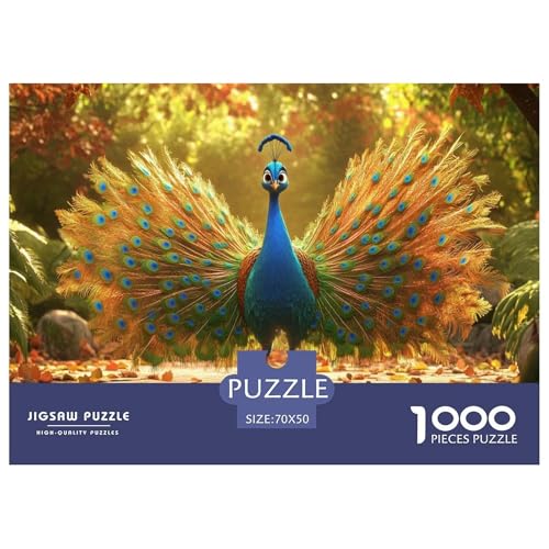 Pfauen Puzzles 1000 Teile Schwer Puzzle Spielzeug Lernspiel Impossible Herausforderungsspielzeug Für Erwachsene Und Kinder in Bewährter 70x50cm/1000pcs Pfauen Puzzles 1000 Teile Schwer Puzzle Spielzeug Lernspiel Impossible Herausforderungsspielzeug Für Erwachsene Und Kinder in Bewährter 70x50cm/1000pcs von JLZBXCUER