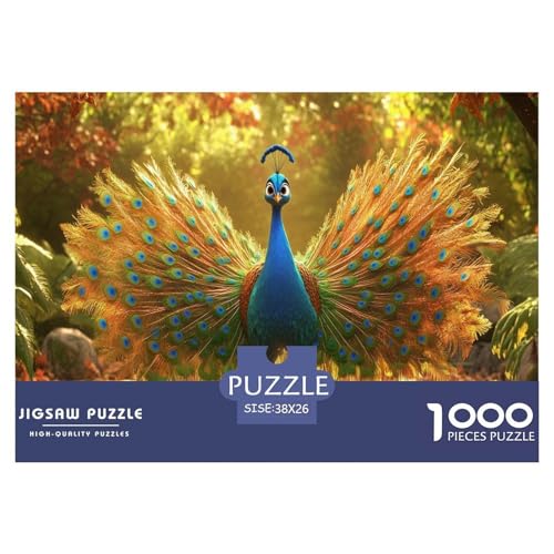 Pfauen Puzzles 1000 Teile Schwer Puzzle Spielzeug Pädagogisches Spiel Impossible Herausforderungsspielzeug Für Erwachsene Und Kinder in Bewährter 38x26cm/1000pcs Pfauen Puzzles 1000 Teile Schwer Puzzle Spielzeug Pädagogisches Spiel Impossible Herausforderungsspielzeug Für Erwachsene Und Kinder in Bewährter 38x26cm/1000pcs von JLZBXCUER