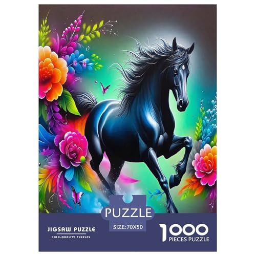 Pferd Puzzle 1000 Teile Schwer Puzzle Spielzeug Lernspiel Impossible Herausforderungsspielzeug Für Erwachsene Und Kinder Ab 12 Jahren 70x50cm/1000pcs Pferd Puzzle 1000 Teile Schwer Puzzle Spielzeug Lernspiel Impossible Herausforderungsspielzeug Für Erwachsene Und Kinder Ab 12 Jahren 70x50cm/1000pcs von JLZBXCUER