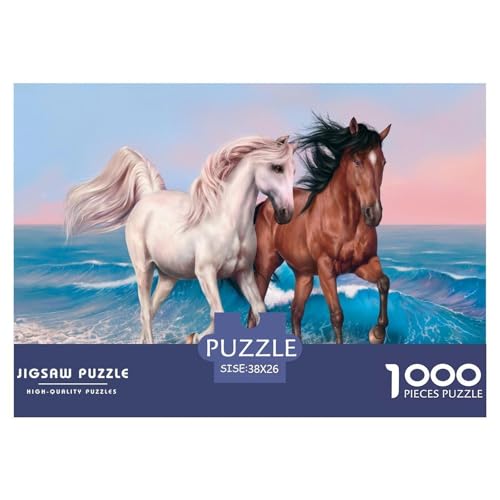 Pferd Puzzle 1000 Teile Schwer Puzzle Spielzeug Pädagogisches Spiel Impossible Herausforderung Spielzeug Für Erwachsene Und Kinder Ab 12 Jahren 38x26cm/1000pcs Pferd Puzzle 1000 Teile Schwer Puzzle Spielzeug Pädagogisches Spiel Impossible Herausforderung Spielzeug Für Erwachsene Und Kinder Ab 12 Jahren 38x26cm/1000pcs von JLZBXCUER