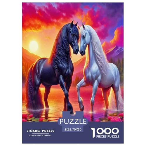 Pferd Puzzle 1000 Teile Schwer Puzzle Spielzeug Pädagogisches Spiel Impossible Herausforderung Spielzeug Für Erwachsene Und Kinder in Bewährter 70x50cm/1000pcs Pferd Puzzle 1000 Teile Schwer Puzzle Spielzeug Pädagogisches Spiel Impossible Herausforderung Spielzeug Für Erwachsene Und Kinder in Bewährter 70x50cm/1000pcs von JLZBXCUER