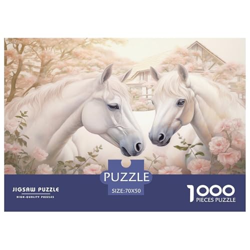 Pferd Puzzle 1000 Teile Schwer Puzzle Spielzeug Pädagogisches Spiel Impossible Herausforderungsspielzeug Für Erwachsene Und Kinder in Bewährter 70x50cm/1000pcs Pferd Puzzle 1000 Teile Schwer Puzzle Spielzeug Pädagogisches Spiel Impossible Herausforderungsspielzeug Für Erwachsene Und Kinder in Bewährter 70x50cm/1000pcs von JLZBXCUER