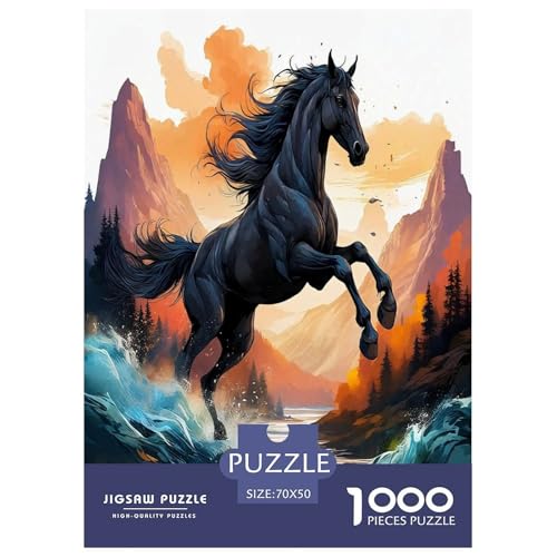 Pferd Puzzle 1000-teilige Schwer Puzzle Spielzeug Pädagogisches Spiel Impossible Herausforderungsspielzeug Für Erwachsene Kinder 70x50cm/1000pcs Pferd Puzzle 1000-teilige Schwer Puzzle Spielzeug Pädagogisches Spiel Impossible Herausforderungsspielzeug Für Erwachsene Kinder 70x50cm/1000pcs von JLZBXCUER