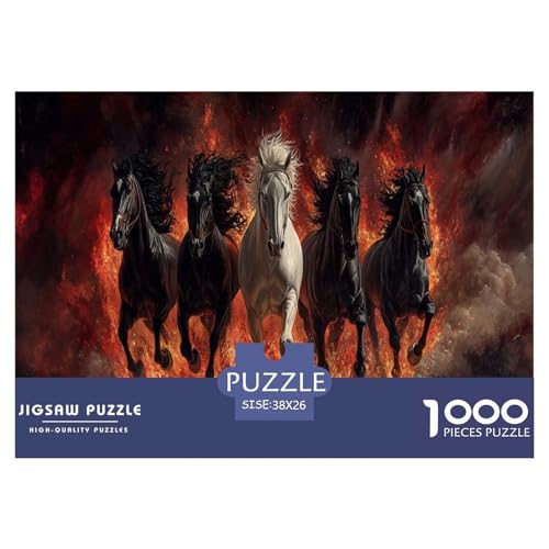 Pferd Puzzle 1000-teilige Schwer Puzzle Spielzeug Pädagogisches Spiel Impossible Herausforderungsspielzeug Für Erwachsene Und Kinder in Bewährter 38x26cm/1000pcs Pferd Puzzle 1000-teilige Schwer Puzzle Spielzeug Pädagogisches Spiel Impossible Herausforderungsspielzeug Für Erwachsene Und Kinder in Bewährter 38x26cm/1000pcs von JLZBXCUER