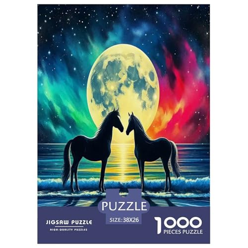 Pferd Puzzles 1000 Teile Schwer Puzzle Spielzeug Lernspiel Impossible Herausforderungsspielzeug Für Erwachsene Und Kinder in Bewährter 38x26cm/1000pcs Pferd Puzzles 1000 Teile Schwer Puzzle Spielzeug Lernspiel Impossible Herausforderungsspielzeug Für Erwachsene Und Kinder in Bewährter 38x26cm/1000pcs von JLZBXCUER