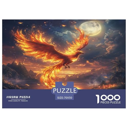 Phoenix Puzzle 1000-teilige Schwer Puzzle Spielzeug Lernspiel Impossible Herausforderungsspielzeug Für Erwachsene Kinder 70x50cm/1000pcs von JLZBXCUER