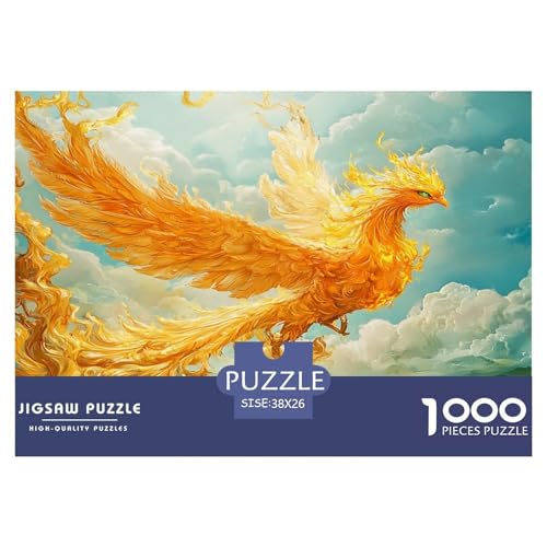 Phoenix Puzzle 1000-teilige Schwer Puzzle Spielzeug Lernspiel Impossible Herausforderungsspielzeug Für Erwachsene Und Kinder Ab 12 Jahren 38x26cm/1000pcs von JLZBXCUER